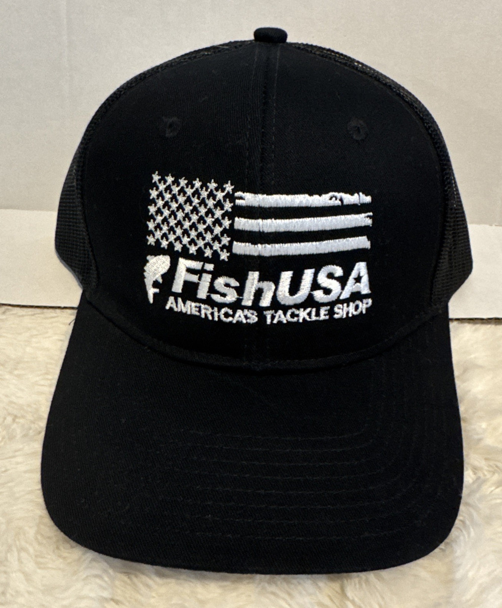 🧢 Fish USA America Tackle Shop Hat Cap Snapback Trucker